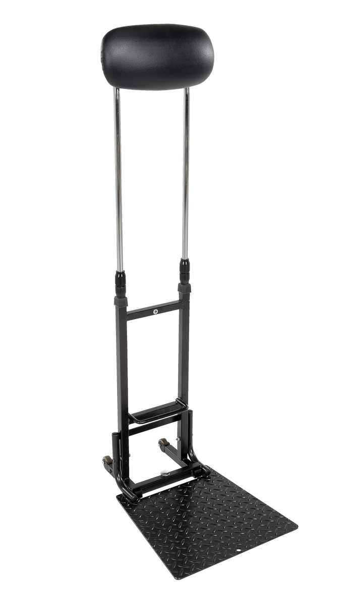 Steel Ergonomic Lumbar Support Stand, 275 lb Capacity, Black