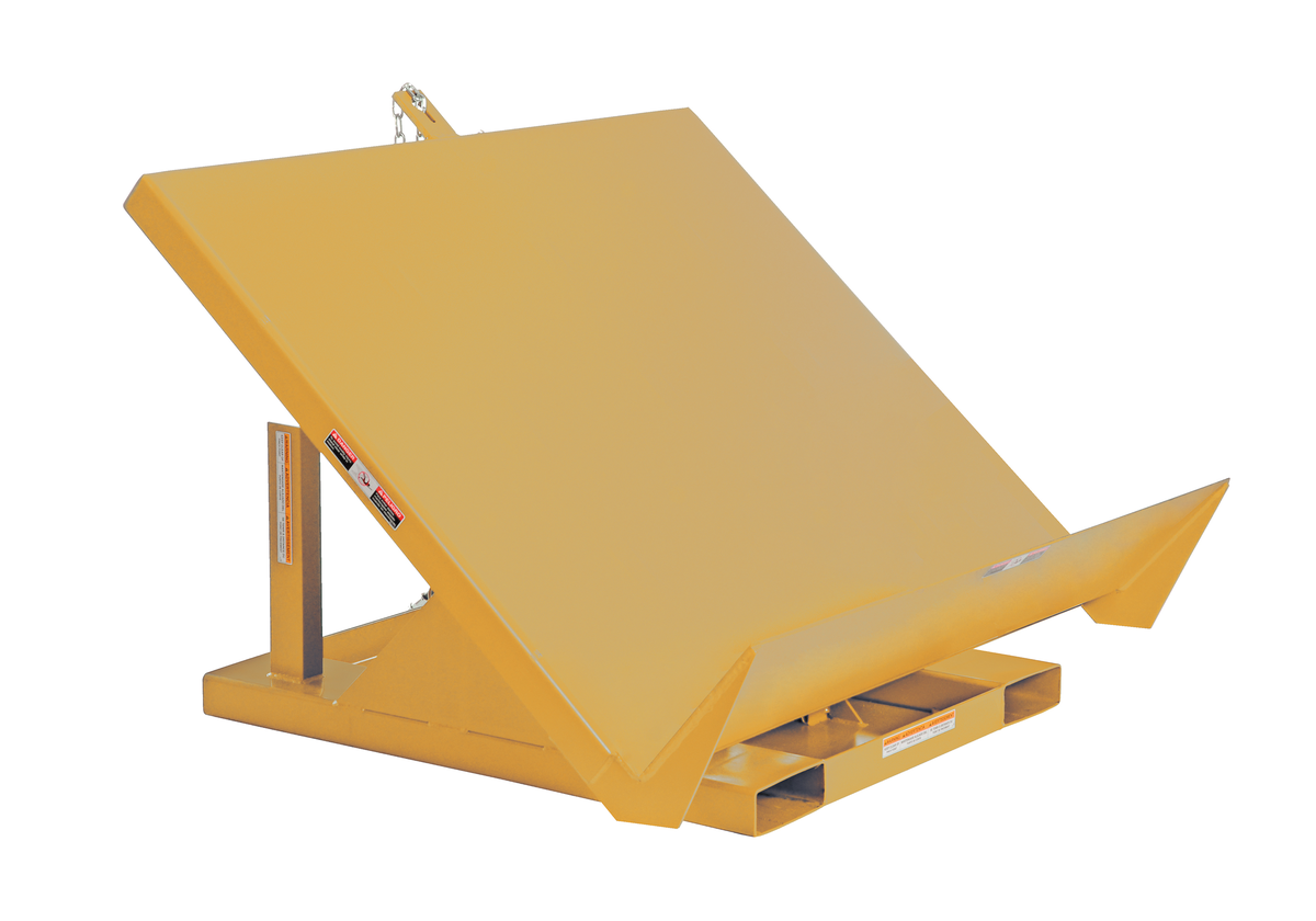 VESTIL EM1-200-4848-2-YEL Efficiency Master Tilt Table, 2000 Lb. Capacity, 48 Inch x 48 Inch Size, Yellow | AG7RMM