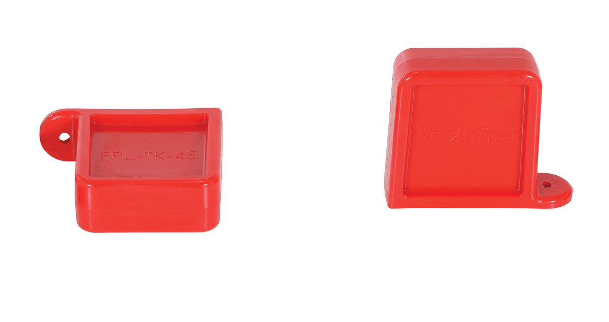 Thick Polyurethane Magnetic Fork Tip Protector 5-5/8 x 3/4 Inch Fork Pocket, Red
