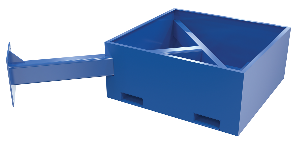 VESTIL JIB-CBX-18-B Optional Empty Jib, CBX 18 Inch Base | AG7UQR