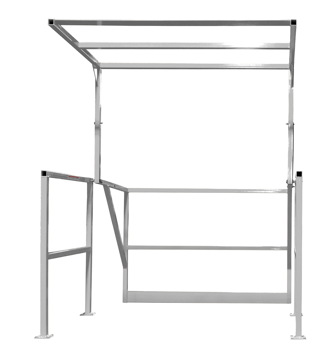 Aluminium Mezzanine Safety Gate, 56 Inch Width, Silver