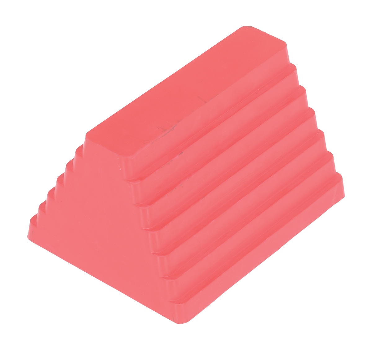 Rubber Wheel Chock with Eye Bolt 9 Inch, Red