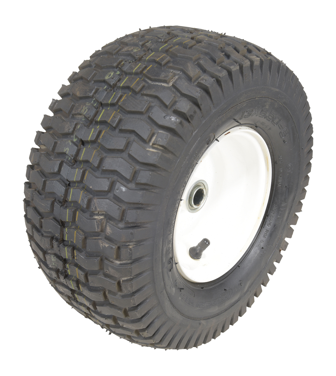 Foam Filled Wheel, 13-1/4 Inch Diameter x 6-1/4 Inch Width, Black/White