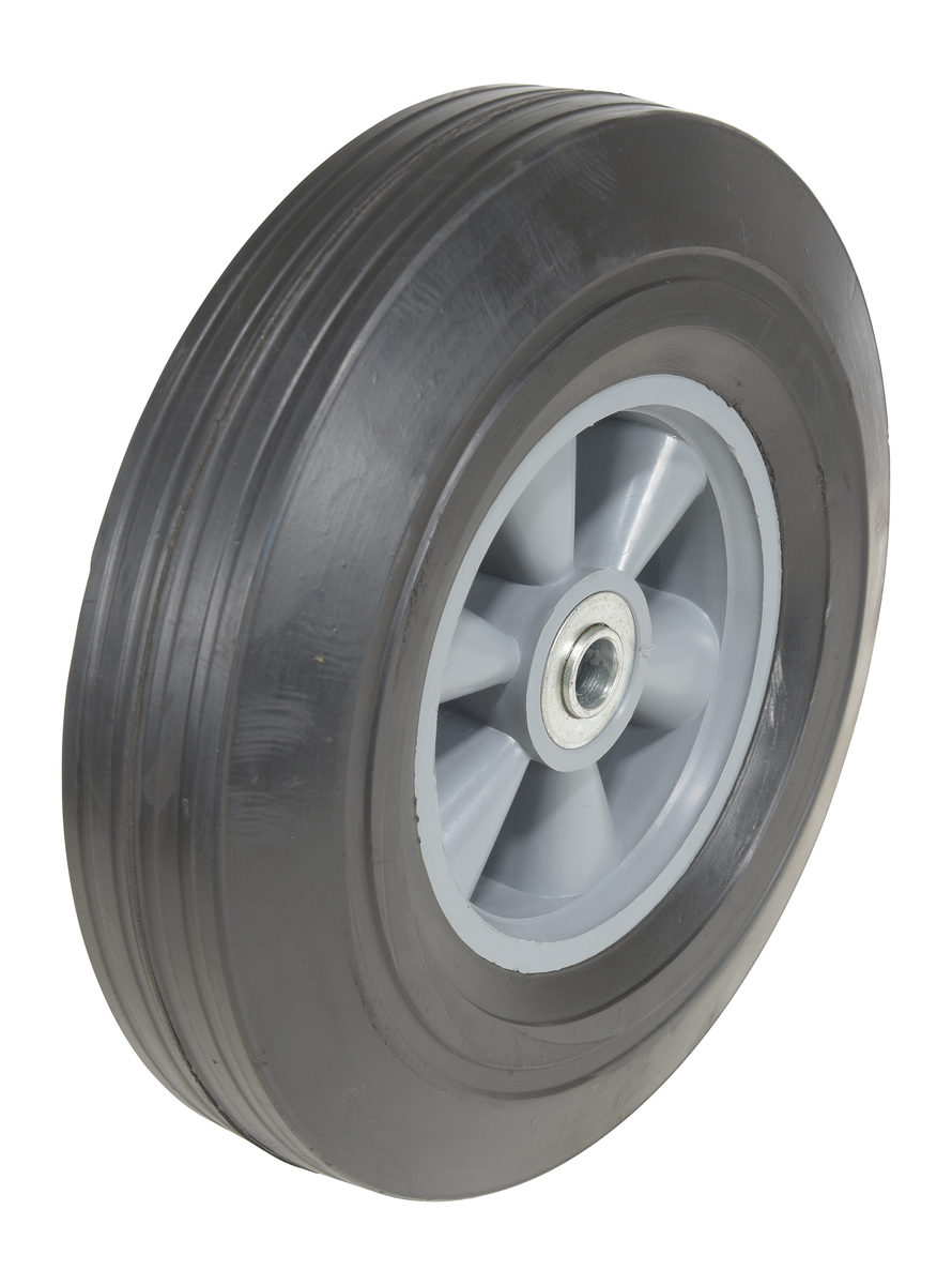 Hard Rubber Wheel, 10 Inch Diameter x 2-1/2 Inch Width, 400 lb Capacity, Black