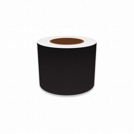 VNM SIGNMAKER VNMBK-31028 Continuous Label Roll, 4 Inch X 150 Ft, Vinyl, Black, Indoor/Outdoor, Adhesive | CU7ZRX 36UT33