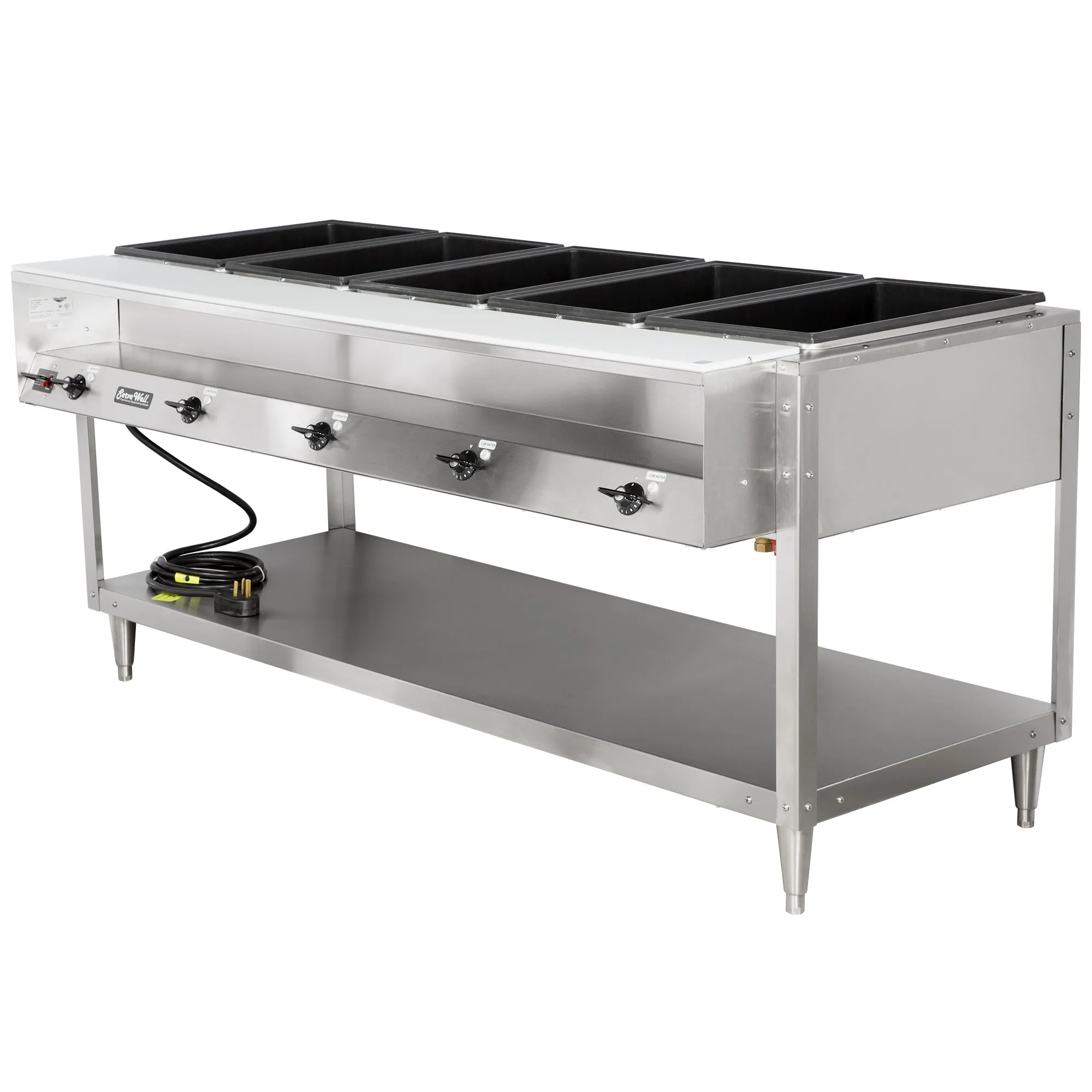 VOLLRATH 38119 Food Table Hot 5 Full Pans Height 76 Inch | AJ2HDN 4NDU9
