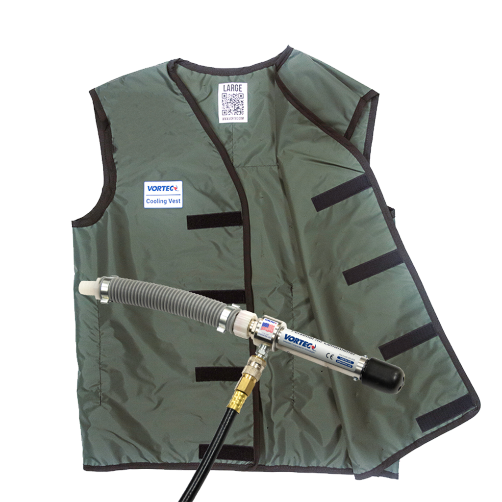 Cooling Tube And Vest, 2XL, Integrated 35 SCFM