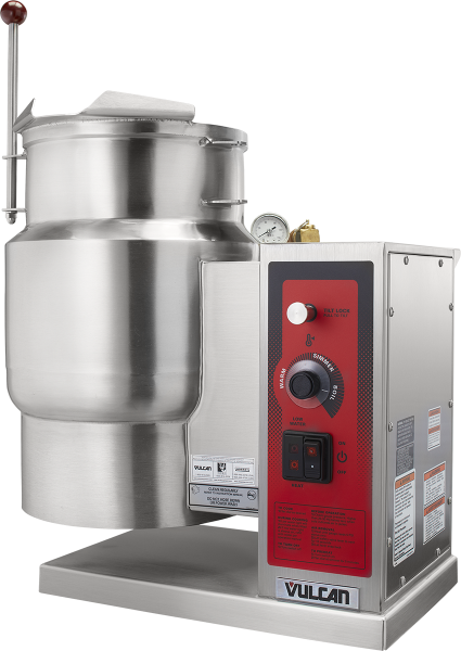 VULCAN HART K6ETT Electric Kettle, Counter Tilting, 23 L Capacity, 50 Psi, Stainless Steel | CE7KHU