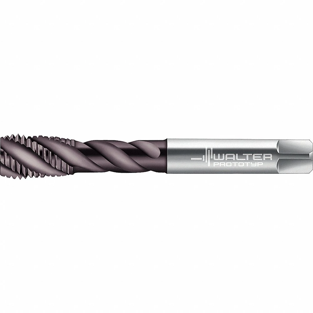 WALTER TOOLS 7569314 Spiral Flute Tap, 14.29 mm Thread Size, 20 mm Thread Length, 110 mm Length, 4 Flutes | CU9DKY 60HE92