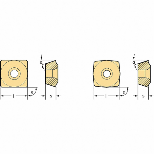 WALTER TOOLS P28467-1 WAK15 Indexable Drill Insert, Cast Iron, Carbide, CVD | CU8KTE 56MK79