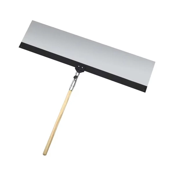 36 Inch Aluminum Spray Shield, Adj. Swivel Head, w/ 18 Inch Wood Handle