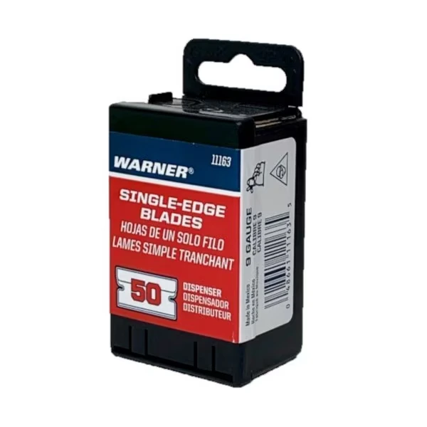 Single Edge Razor Blades Inch Safety Dispenser, 50PK