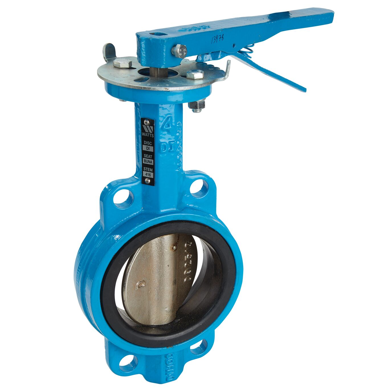 WATTS DBF-04-121-25-M2 2 Domestic Wafer Butterfly Valve, 214 In. Lbs. Torque, 2 Inch Inlet | BY6TZG 0525328