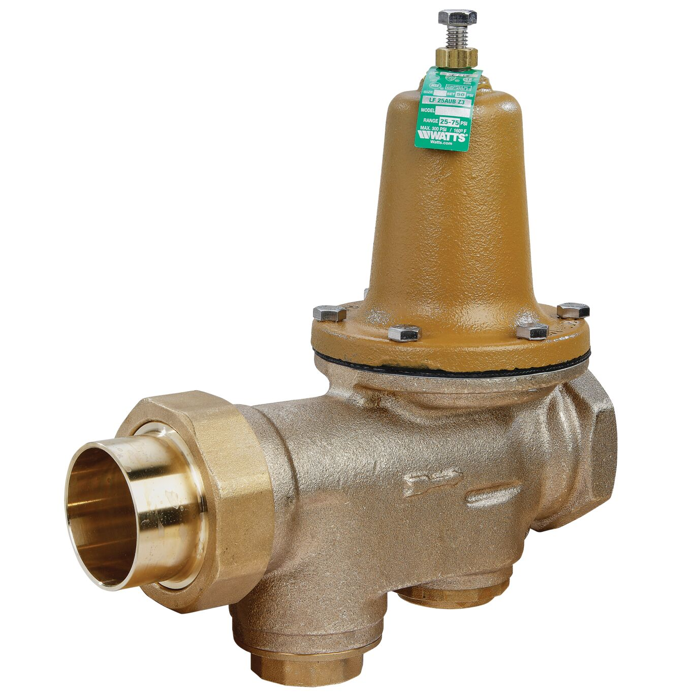 WATTS LF25AUB-S-Z3 2 Water Pressure Reducing Valve, 2 Inch Inlet, 20.7 Bar Pressure | BP3QNJ 0009464