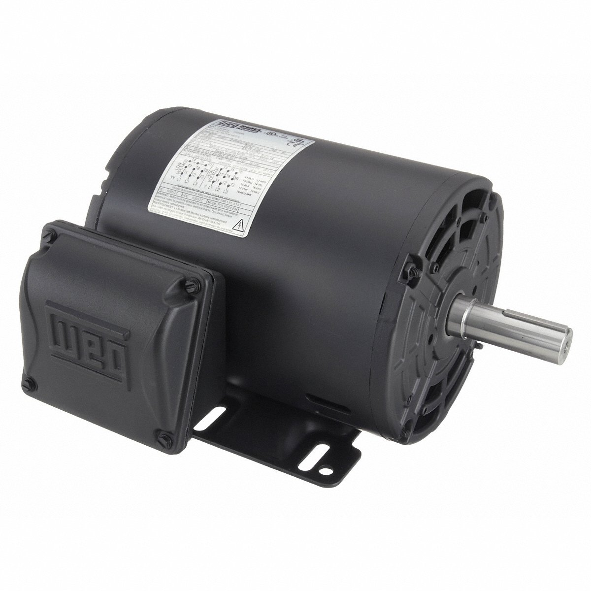 WEG 00118OT3E143T-S Motor, 3 Phase, 1 Hp, 1760 208-230/460V, 1.51a | AG3FBX 33HN85