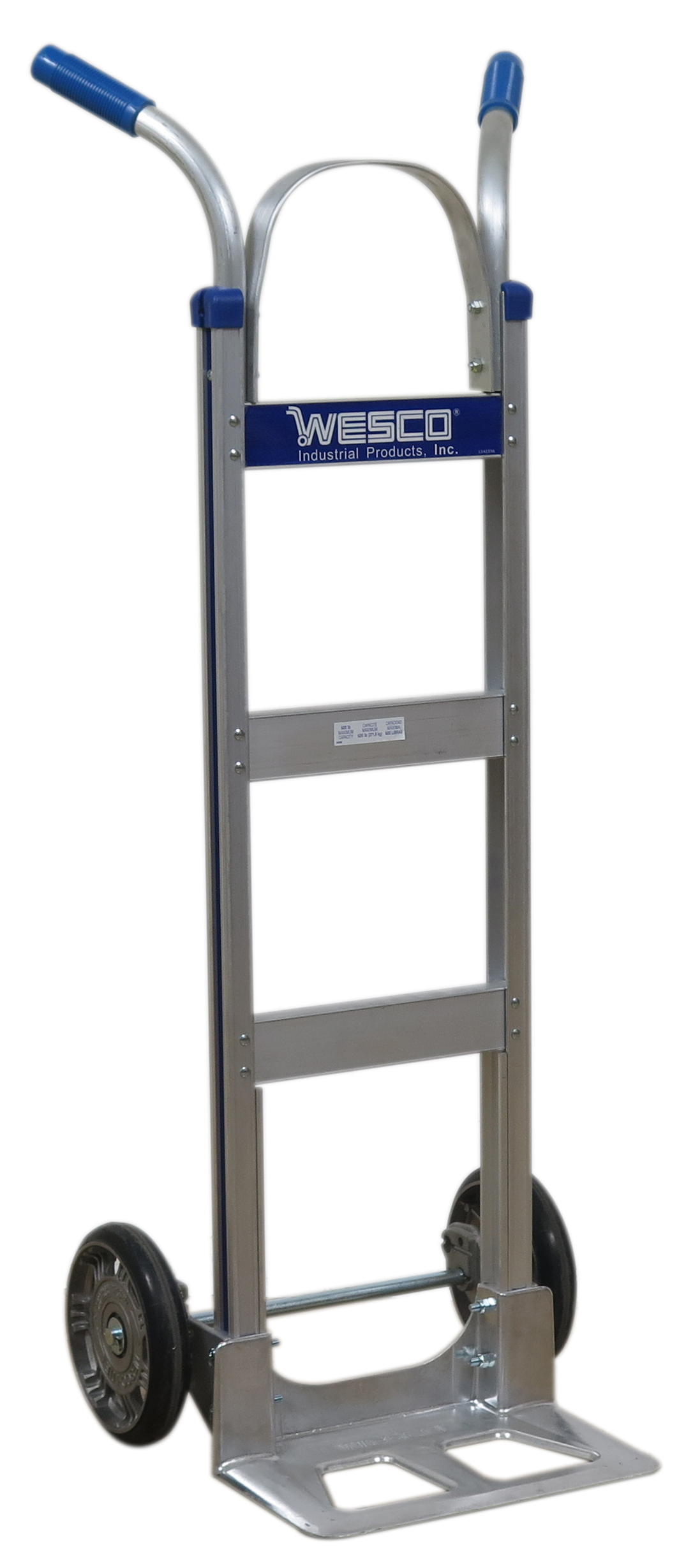 WESCO 220334 Cobra-lite Aluminium 14 Hand Truck Twin Handle, Moldon Rubber, 600 Lbs Capacity | AG7HRY 450-T14-R3