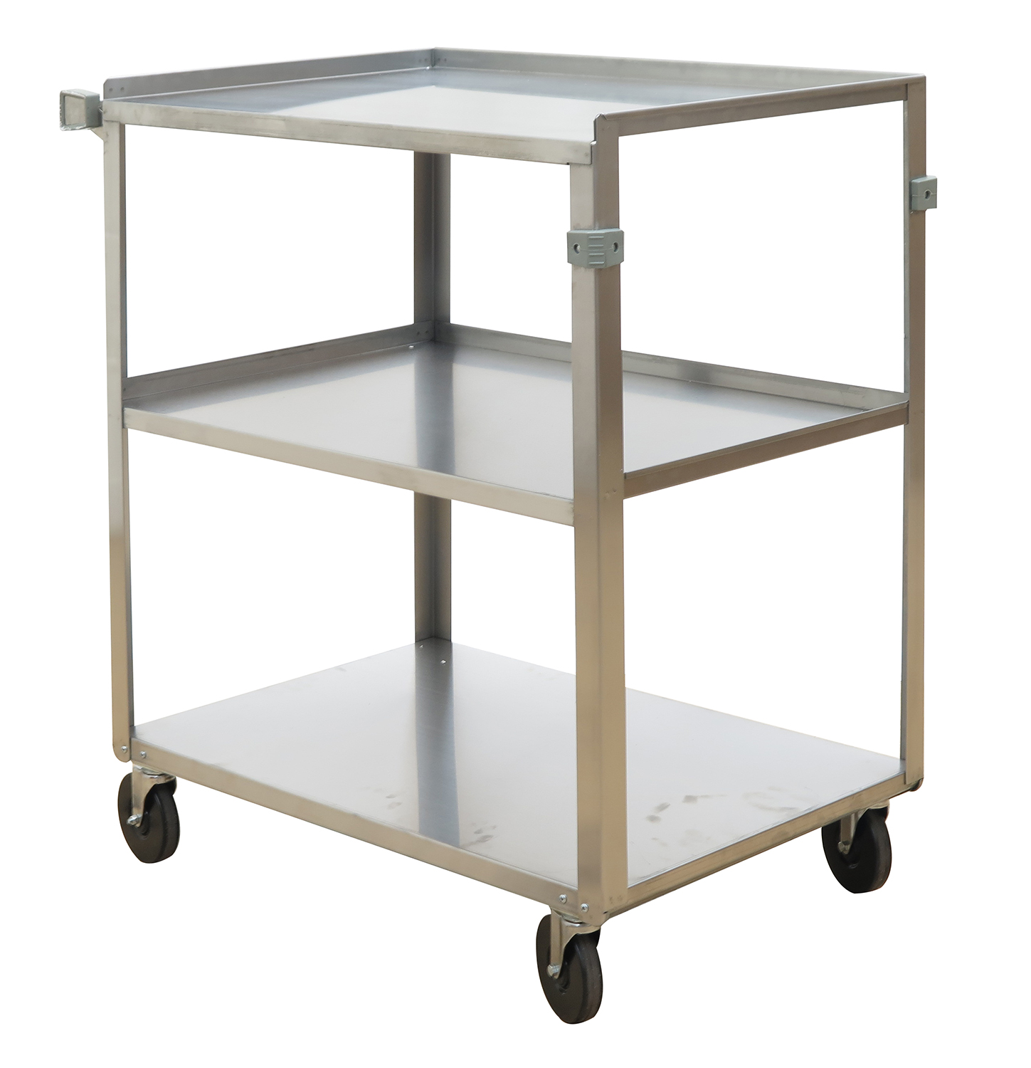 Stainless Steel Service Cart, 3-Shelf, 31 x 19 Inch Size