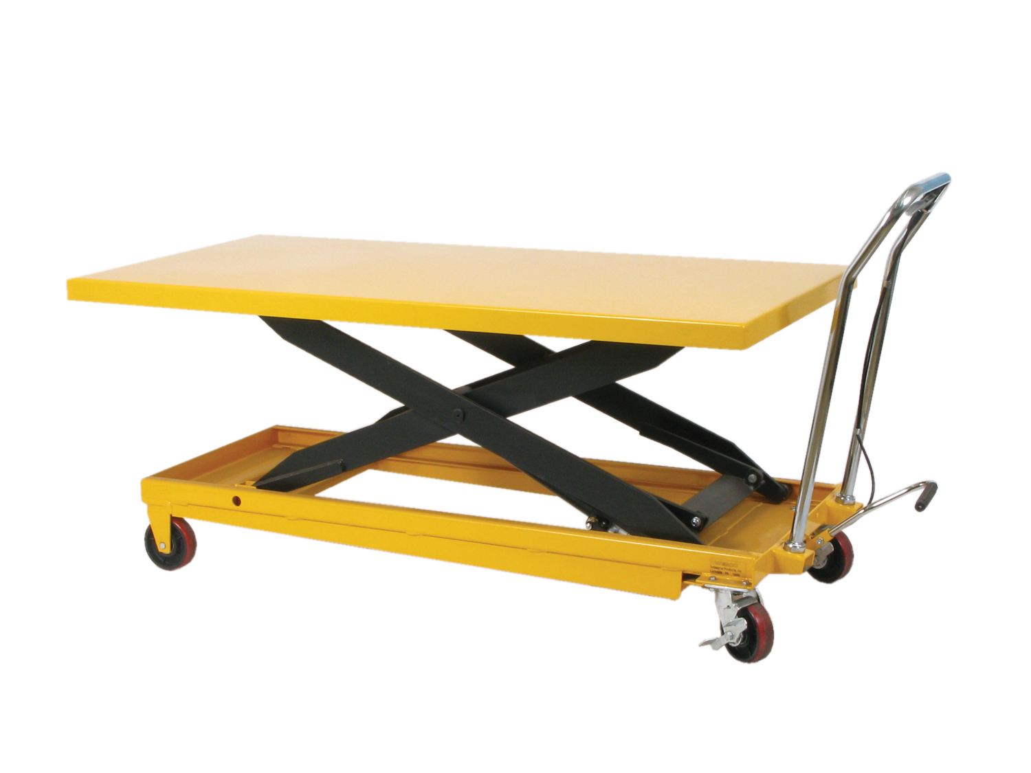 LONG SCISSOR LIFT TABLE, 80 Inch TABLE TOP