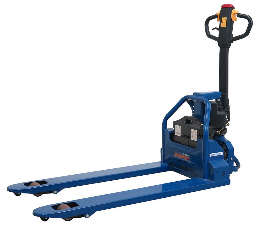 Heavy-Duty Electric Pallet Truck with 27 x 48 Inch Forks, 3300 lbs Capacity