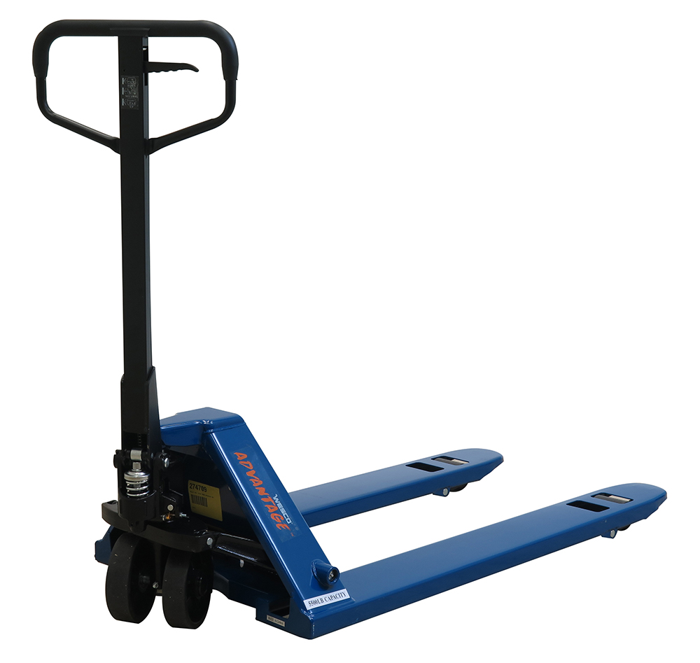 Pallet Truck with 27 x 48 Inch Forks, 5500 lbs Capacity