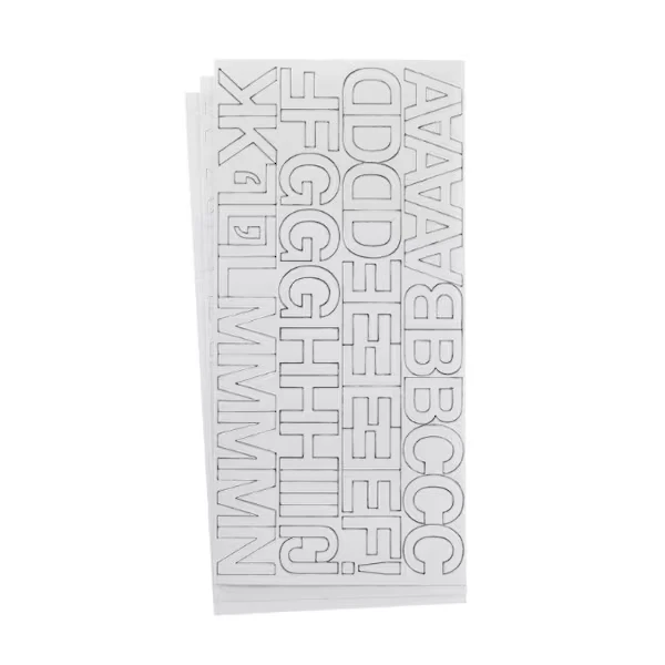 Permanent Vinyl Lettering, Helvetica1 Inch