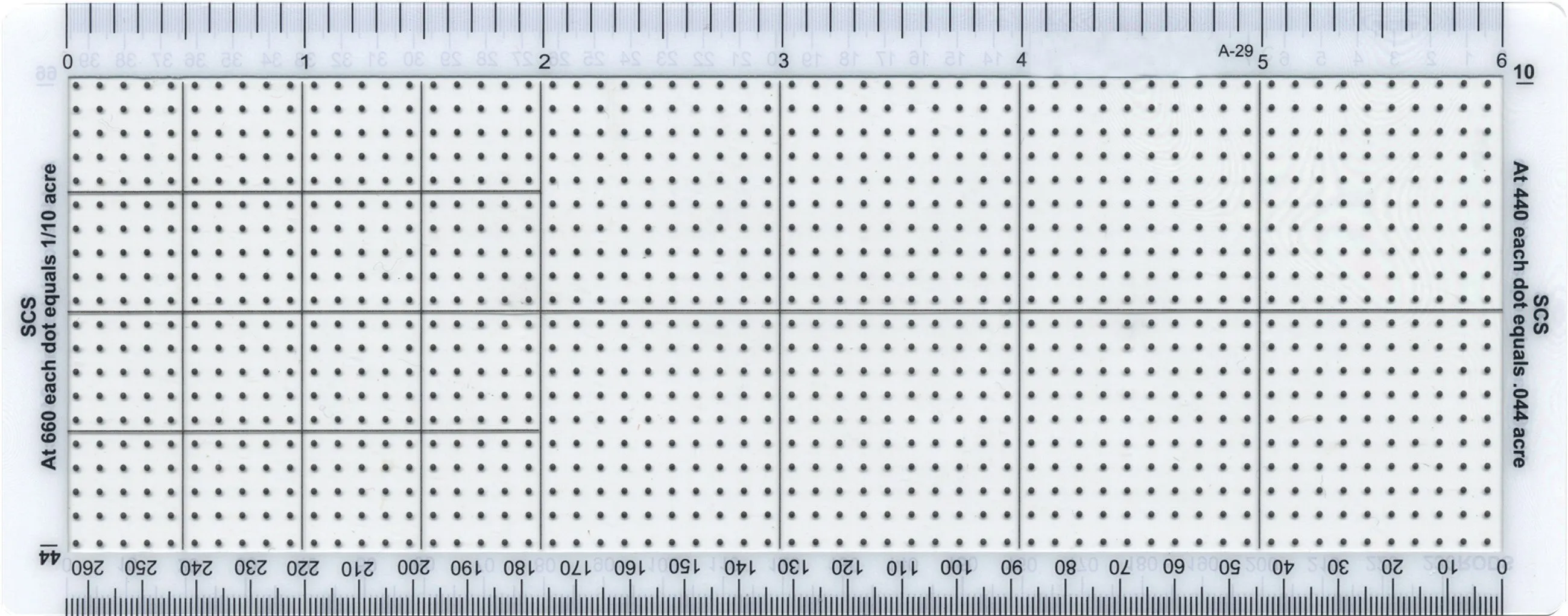 Rulers, 6^3/8 Inch Area Scale