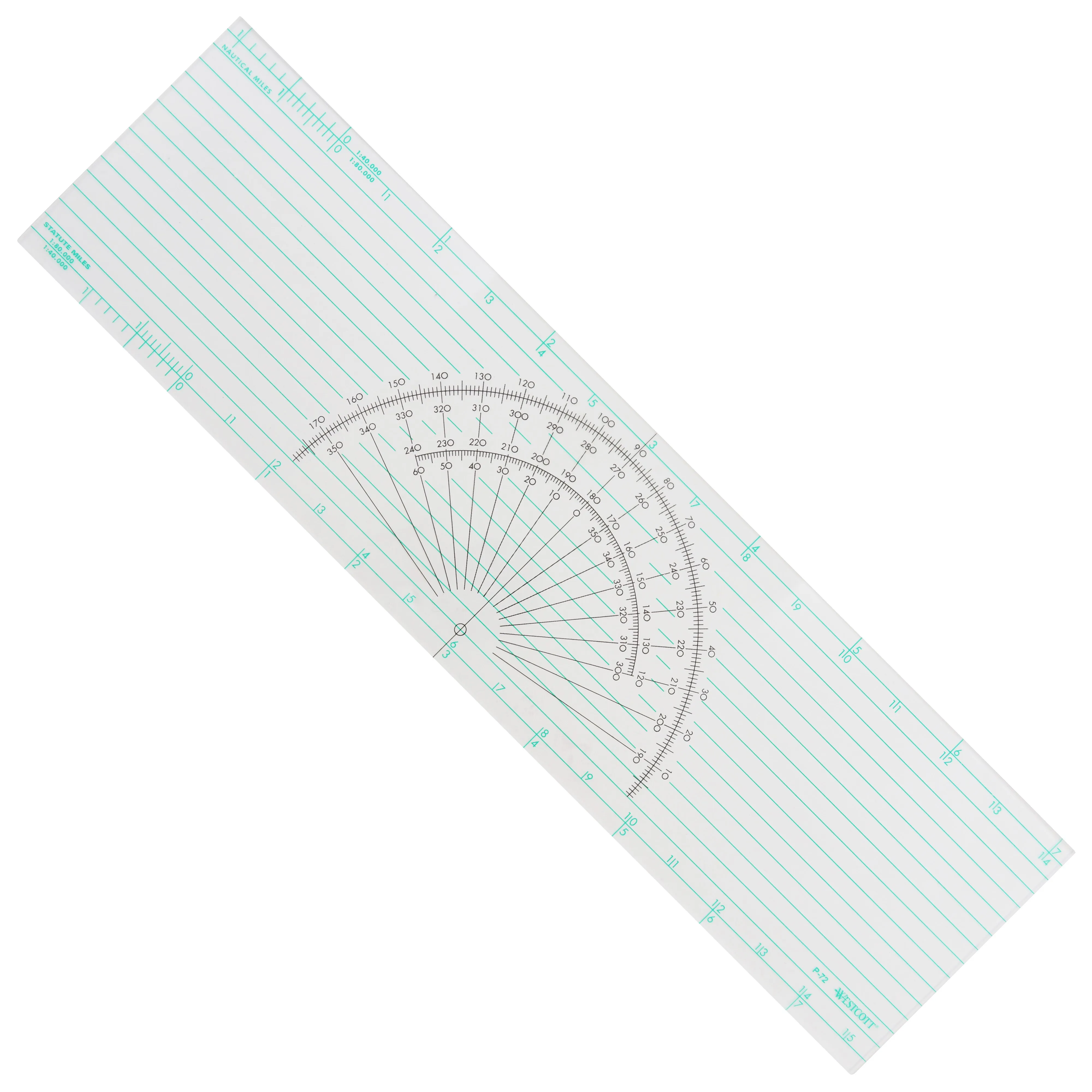 Protractors, Course Protractor Plotter Ruler, 15 Inch