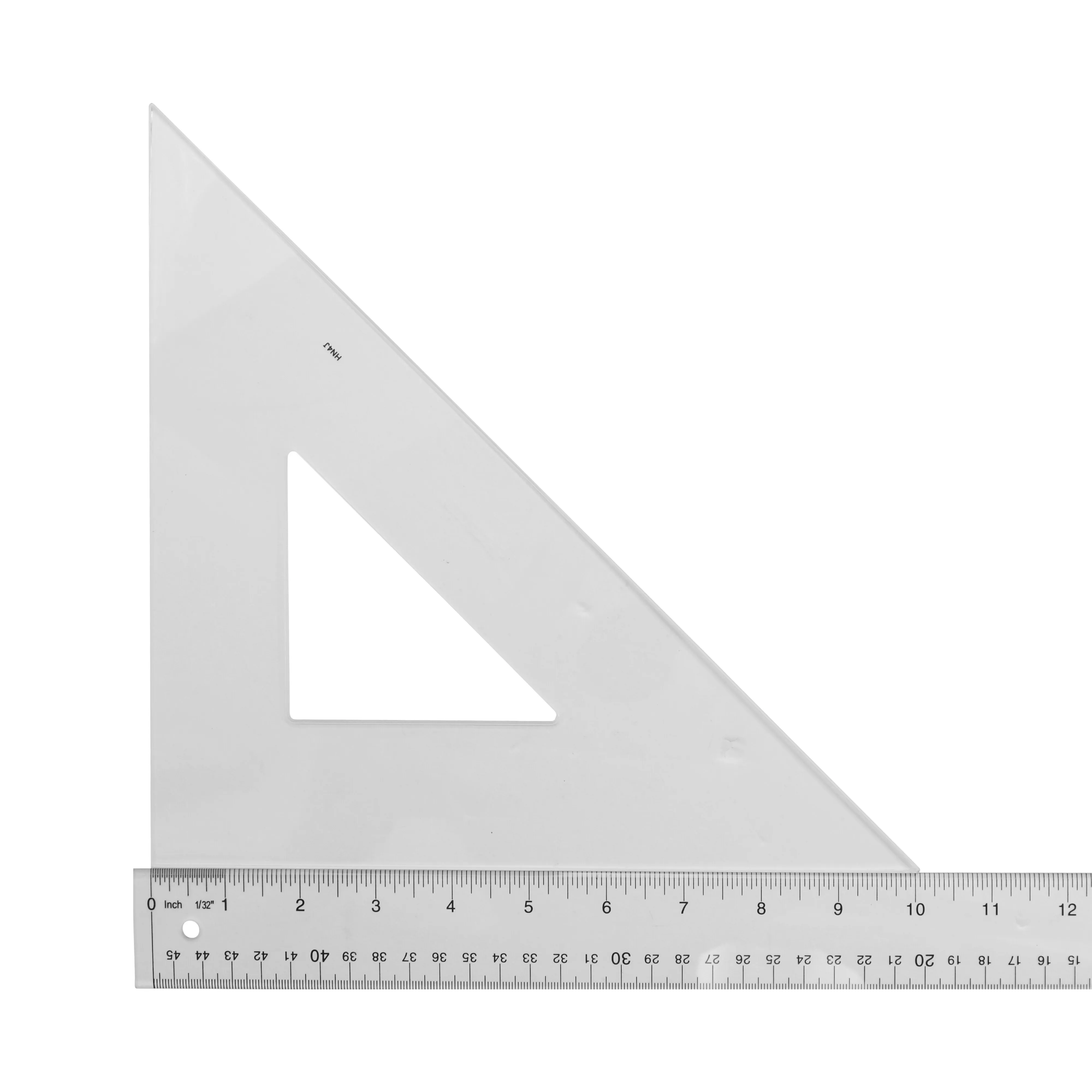 Triangles, 10 Inch Styrene Triangle -45/90