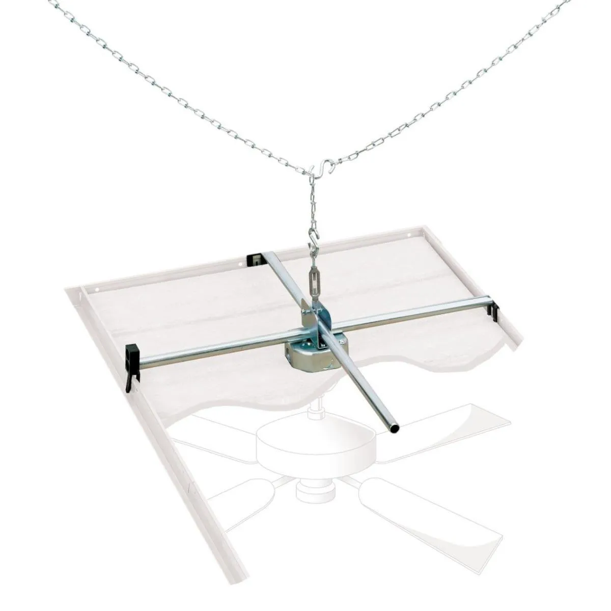 Support Box Ceiling SafTGrid Fan/Fxtr Suspended Ceiling 1.5In Deep Box