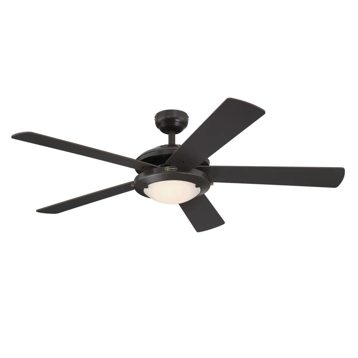 Ceiling Fan Indoor 52In Comet DmLED Esp Rvrs 5Bld Esp/Rch Wlnt Frost Glass