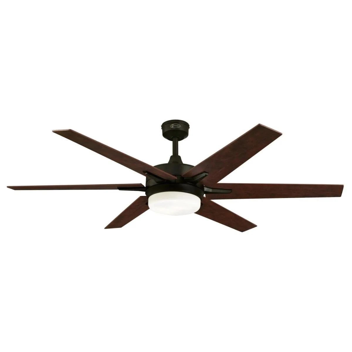 Ceiling Fan Indoor 60In Cayuga WIFI DmLED BkBr Rvr 6Bl Apwd/Chy Op Fr Glass