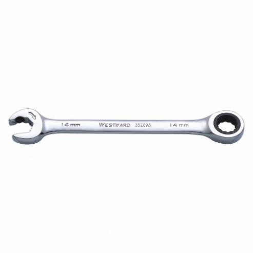 WESTWARD 35Z093 Ratchet Combination Wrench Double 14mm 12 Pt | AC6QNJ