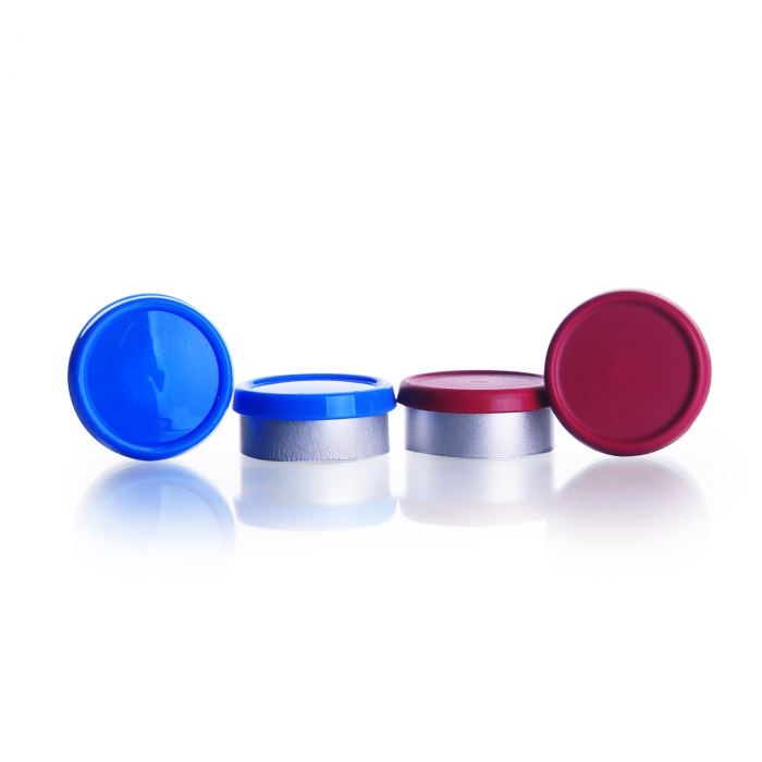 Flip Cap Tear Off Seal, Red, Three Piece Seal