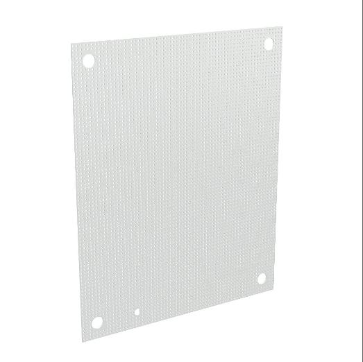 WIEGMANN N1P1216LPP Subpanel, Perforated, Carbon Steel, White, Powder Coat Finish | CV6WPB