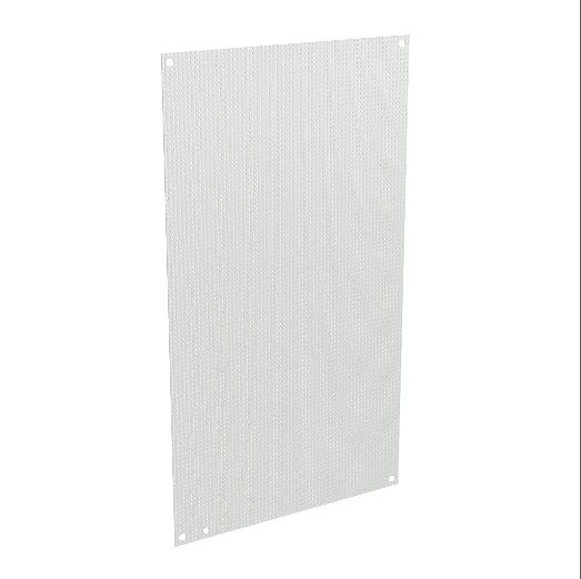 WIEGMANN N1P1220PP Subpanel, Perforated, Carbon Steel, White, Powder Coat Finish | CV6WPD