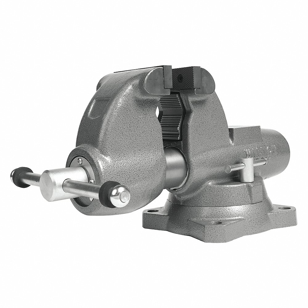 Combination Vise, Serrated Jaw, 11 1/8 Inch L