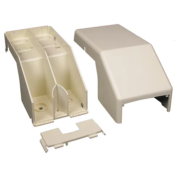 Divided Transition Fitting, White, PVC