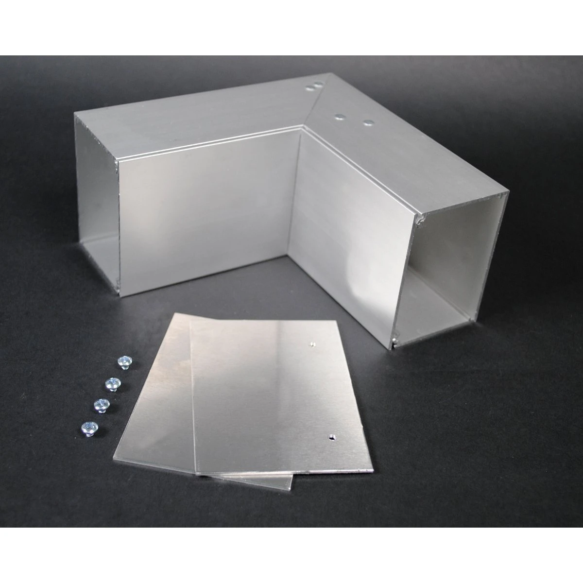 Internal Elbow Fitting, Gray, Aluminum