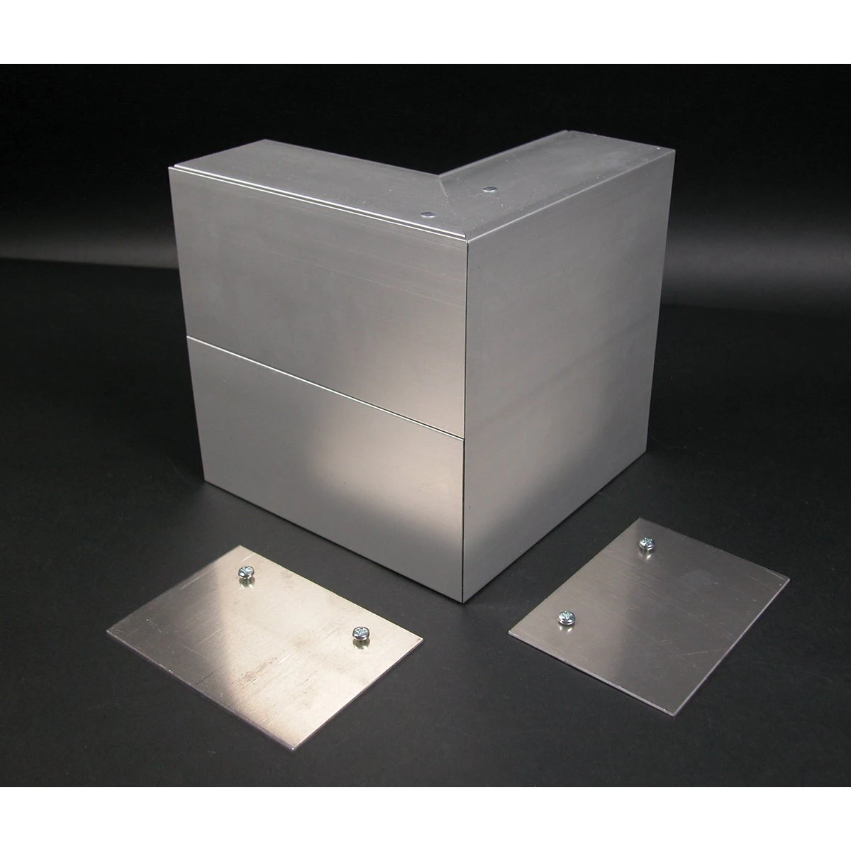 Invertd Internl Elbow Fittng, Gry, Aluminm