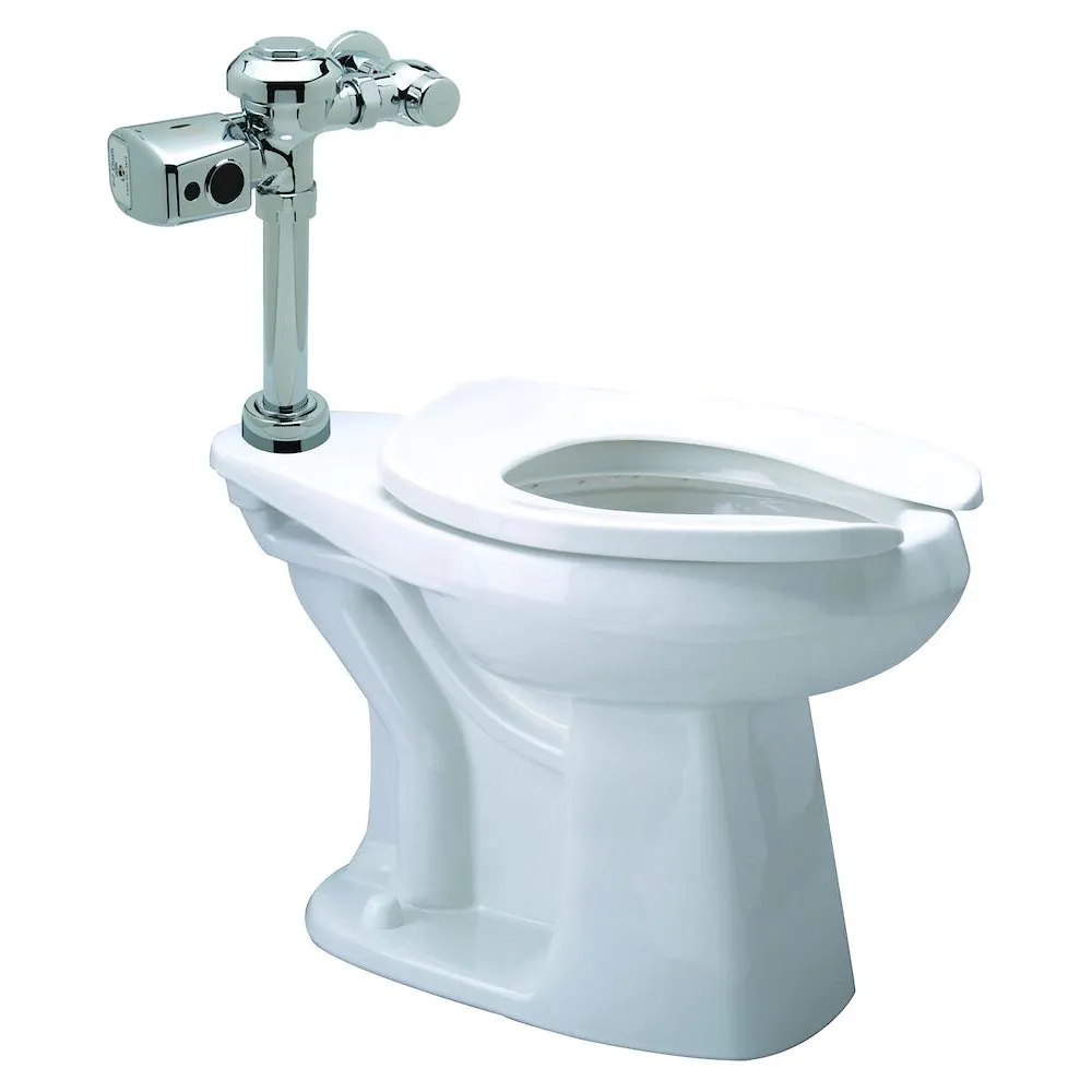 Sensor Wall Hung Toilet System, 1.1 GPF Battery Powered Flush Valve